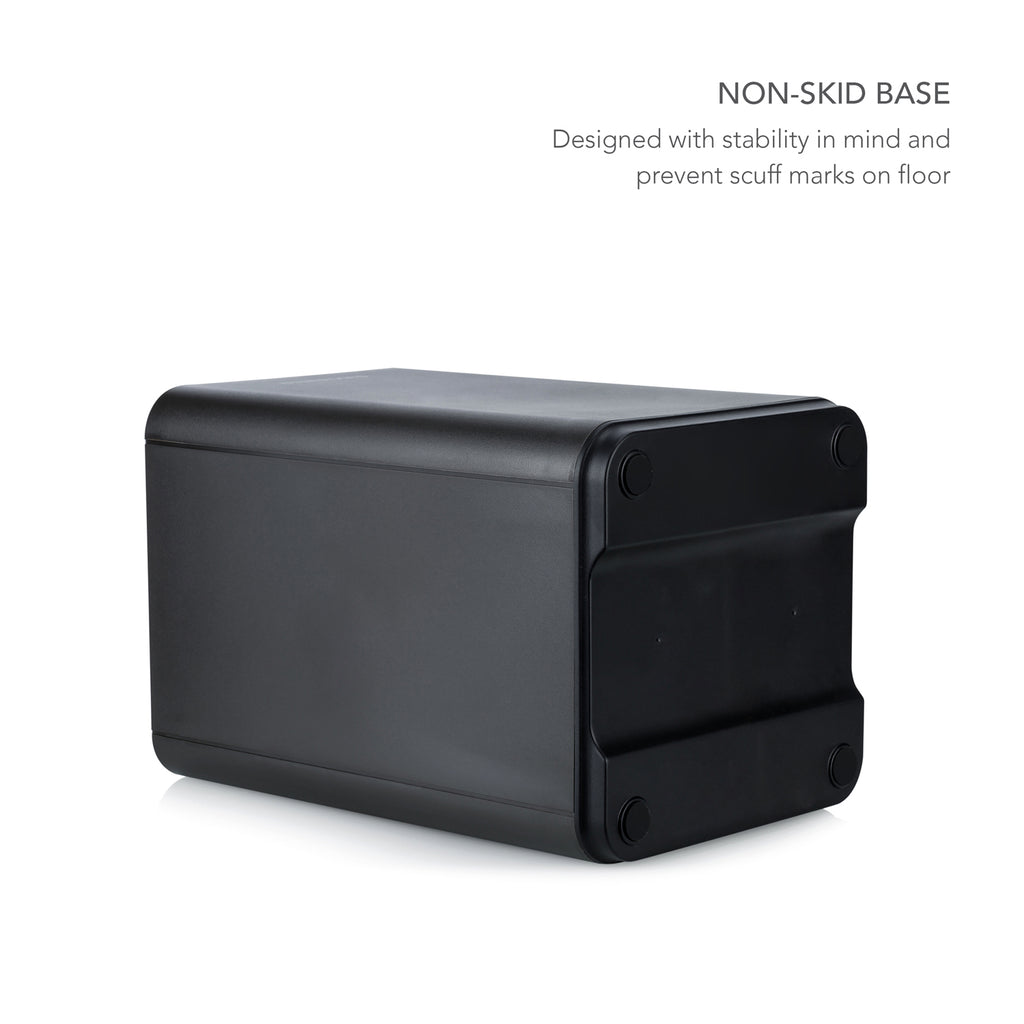 Square Motion Sensor Trash Can 2.6 Gallon, Black