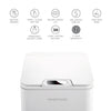 Square Motion Sensor Trash Can 2.6 Gallon, White