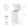 Square Motion Sensor Trash Can 2.6 Gallon, White