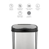 Oval Motion Sensor Trash Can 3.2 Gallon | DZT-12-13