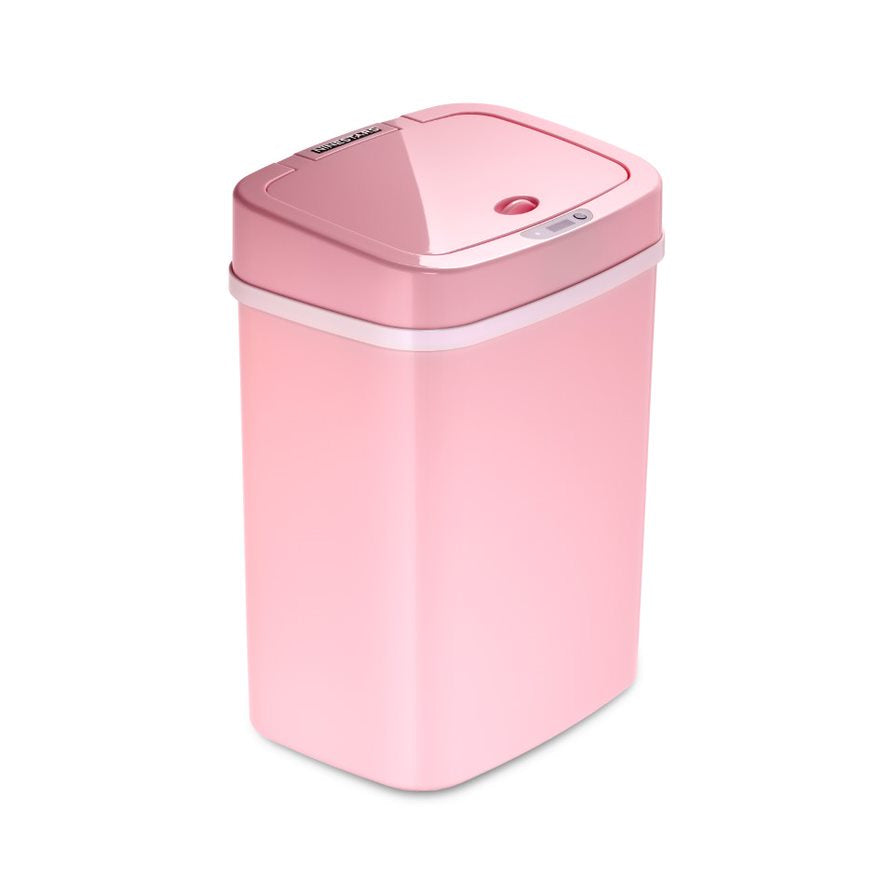 Rectangular Motion Sensor Trash Can 3.2 Gallon, Pink/Rose/Teal Blue/White/Yellow