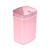 Ninestars Rectangular Motion Sensor Trash Can 3.2 Gallon, Pink