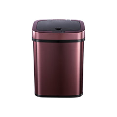 Fingerhut - Nine Stars Rectangular Motion-Sensor 3.2-Gallon Trash Can