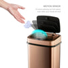 Touchless Motion Trash Can, 3.1 Gallon, Gold