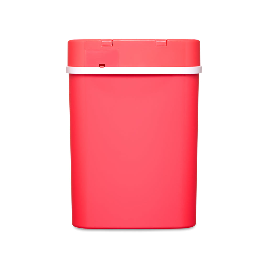 Rectangular Motion Sensor Trash Can 3.2 Gallon, Rose