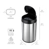 Round Motion Sensor Trash Can 10.6 Gallon