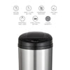 Round Motion Sensor Trash Can, Kitchen Trash Can 10.6 Gallon & 3.2 Gallon