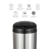 Round Motion Sensor Trash Can 13 Gallon