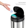 Round Motion Sensor Trash Can, Kitchen Trash Can 12.9 Gallon & 3.2 Gallon