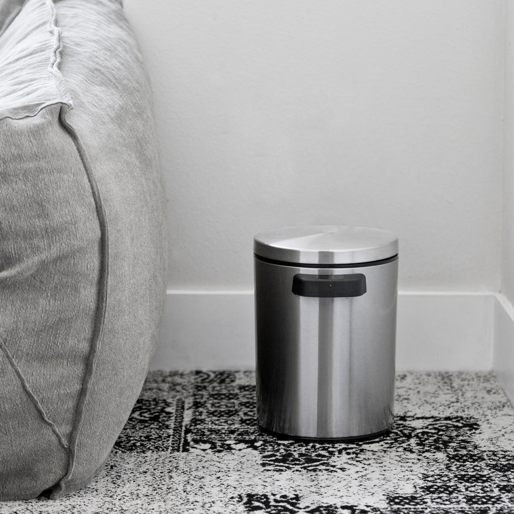 Round Motion Sensor Trash Can 1.3 Gallon