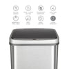 Rectangular Motion Sensor Trash Can 13.2 Gallon