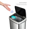 Rectangular Motion Sensor Trash Can 13.2 Gallon