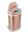 Oval Motion Sensor Trash Can 3.9 Gallon, Gold