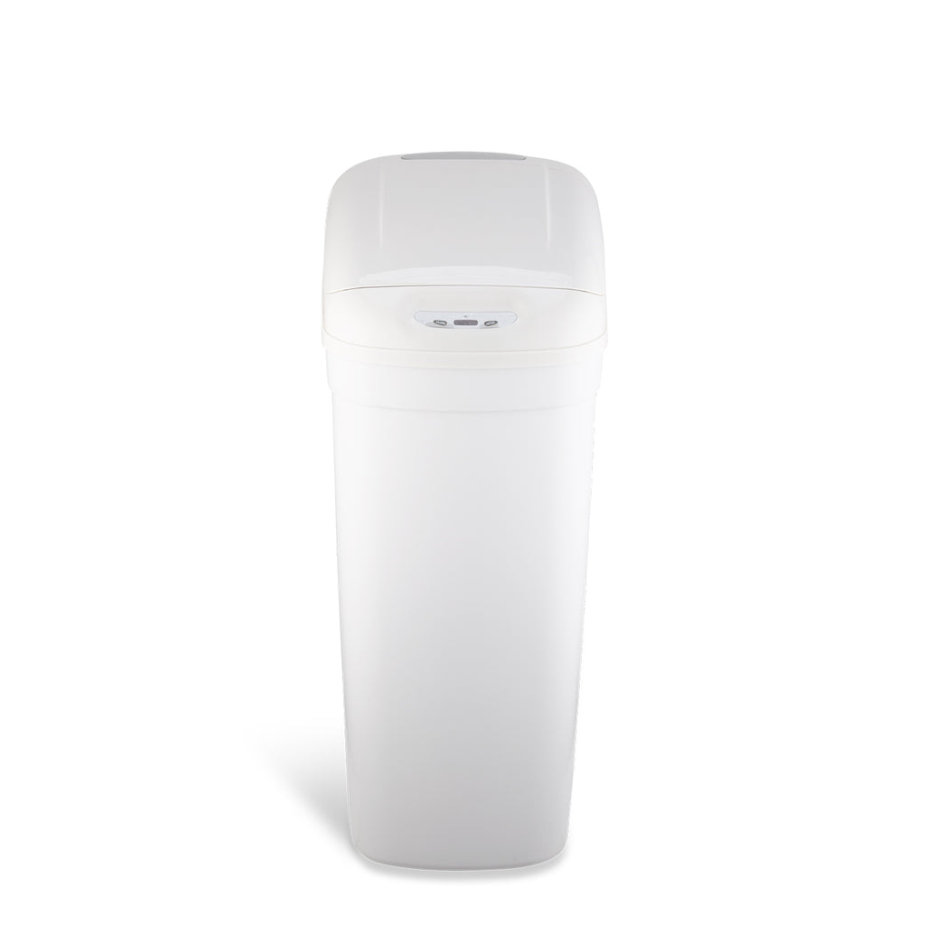 Slim Motion Sensor Trash Can 8.7 Gallon, White