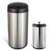 Round Motion Sensor Trash Can, Kitchen Trash Can 12.9 Gallon & 3.2 Gallon