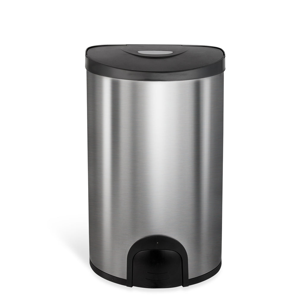 Semi-Round Tap Sensor Trash Can 4.8 Gallon