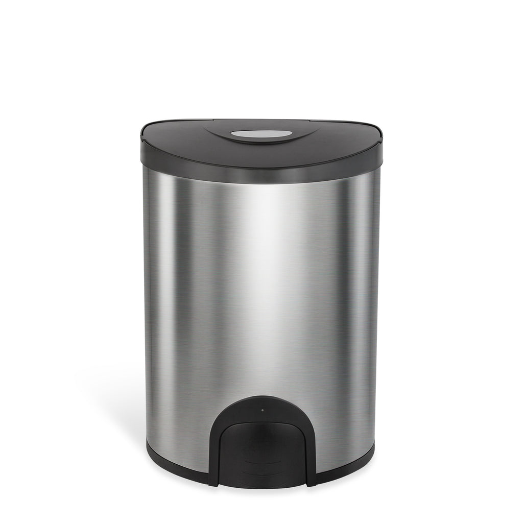 Semi-Round Tap Sensor Trash Can 4 Gallon