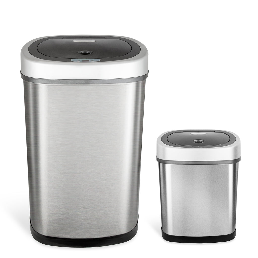 Rectangular Motion Sensor Trash Can 13.2 Gallon & 3.2 Gallon