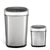 Rectangular Motion Sensor Trash Can 13.2 Gallon & 3.2 Gallon-Kitchen, Living Room