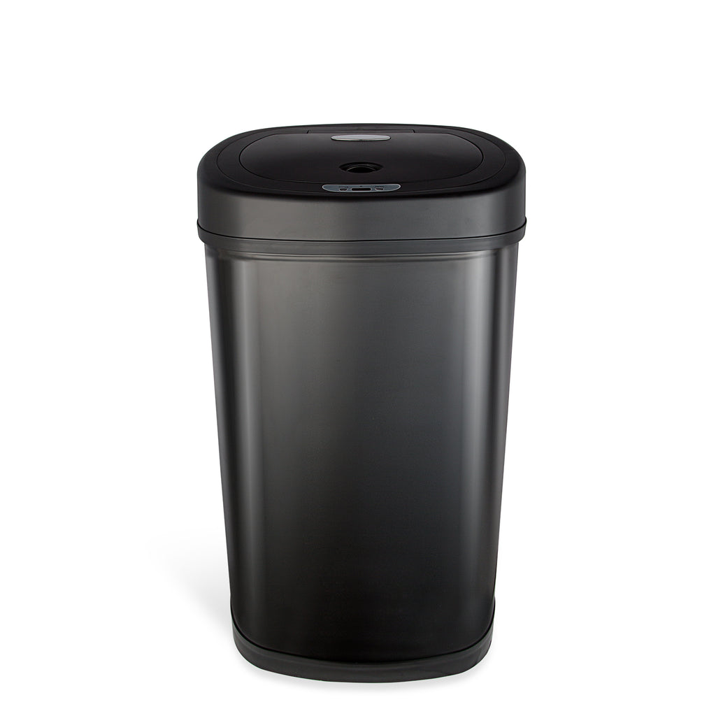 Rectangular Motion Sensor Trash Can 13.2 Gallon, Black