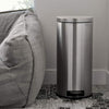 Ninestars Step-On Round Trash Can 8 Gallon & 1.3 Gallon for Living Room