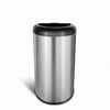 Semi-Round Open Top Trash Can 13 Gallon