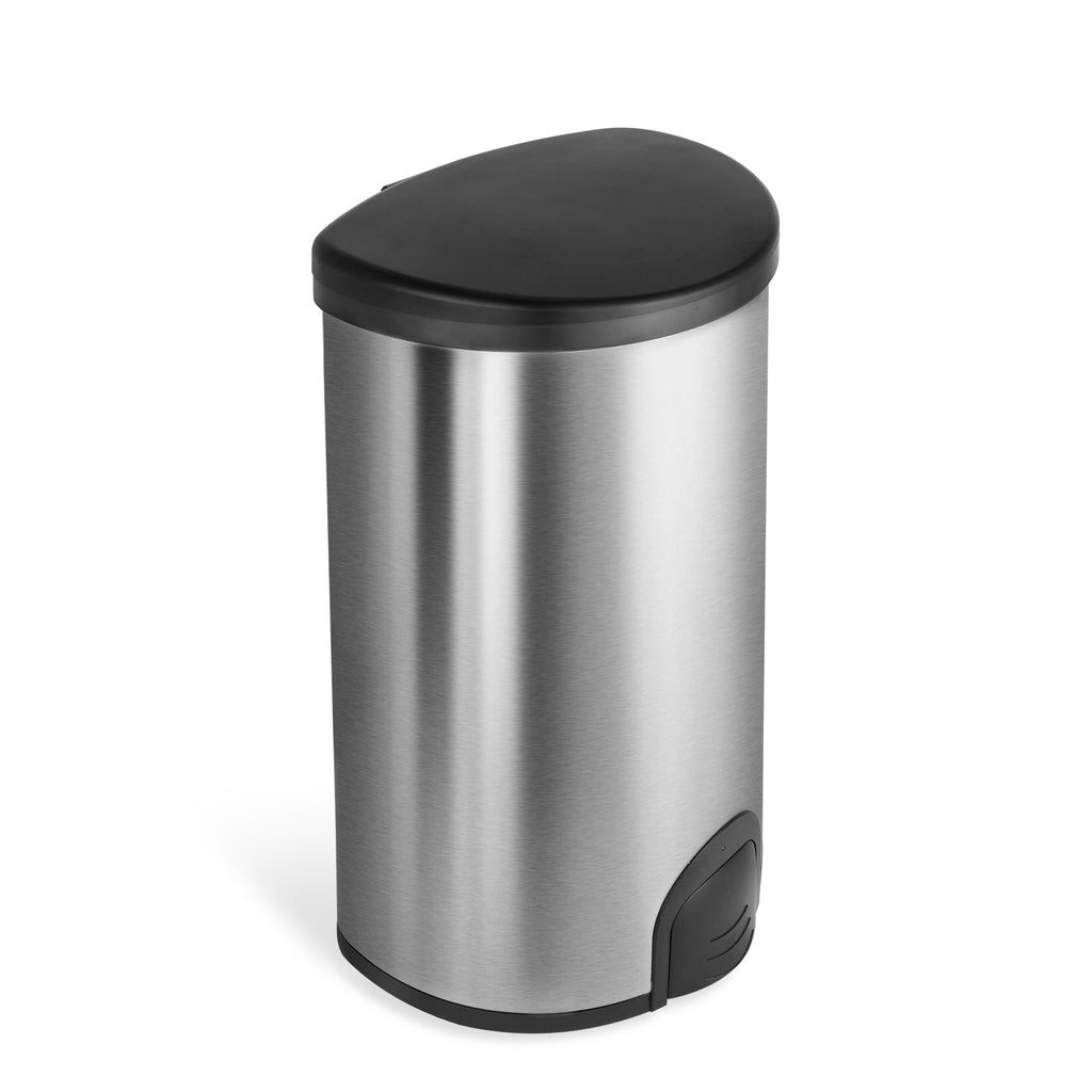 Semi-Round Tap Sensor Trash Can 13.2 Gallon