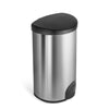 Semi-Round Tap Sensor Trash Can 13.2 Gallon