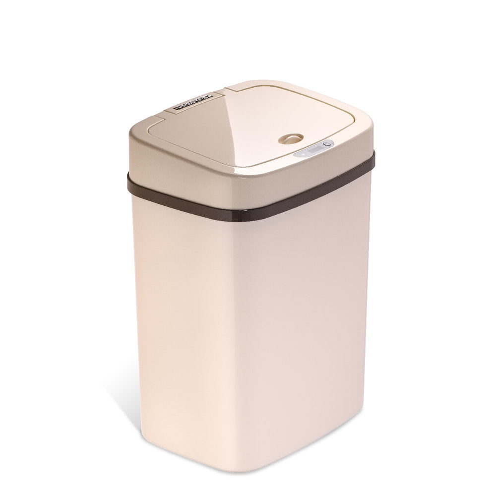 Rectangular Motion Sensor Trash Can 3.2 Gallon, White