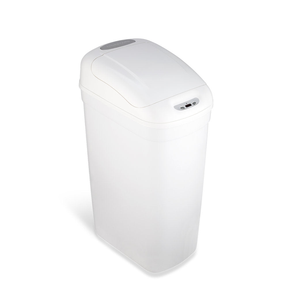 Slim Motion Sensor Trash Can 7.1 Gallon, White