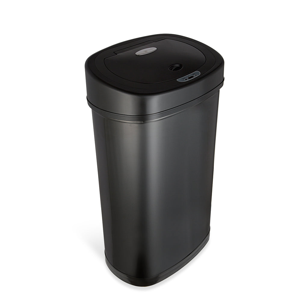 Rectangular Motion Sensor Trash Can 13.2 Gallon, Black