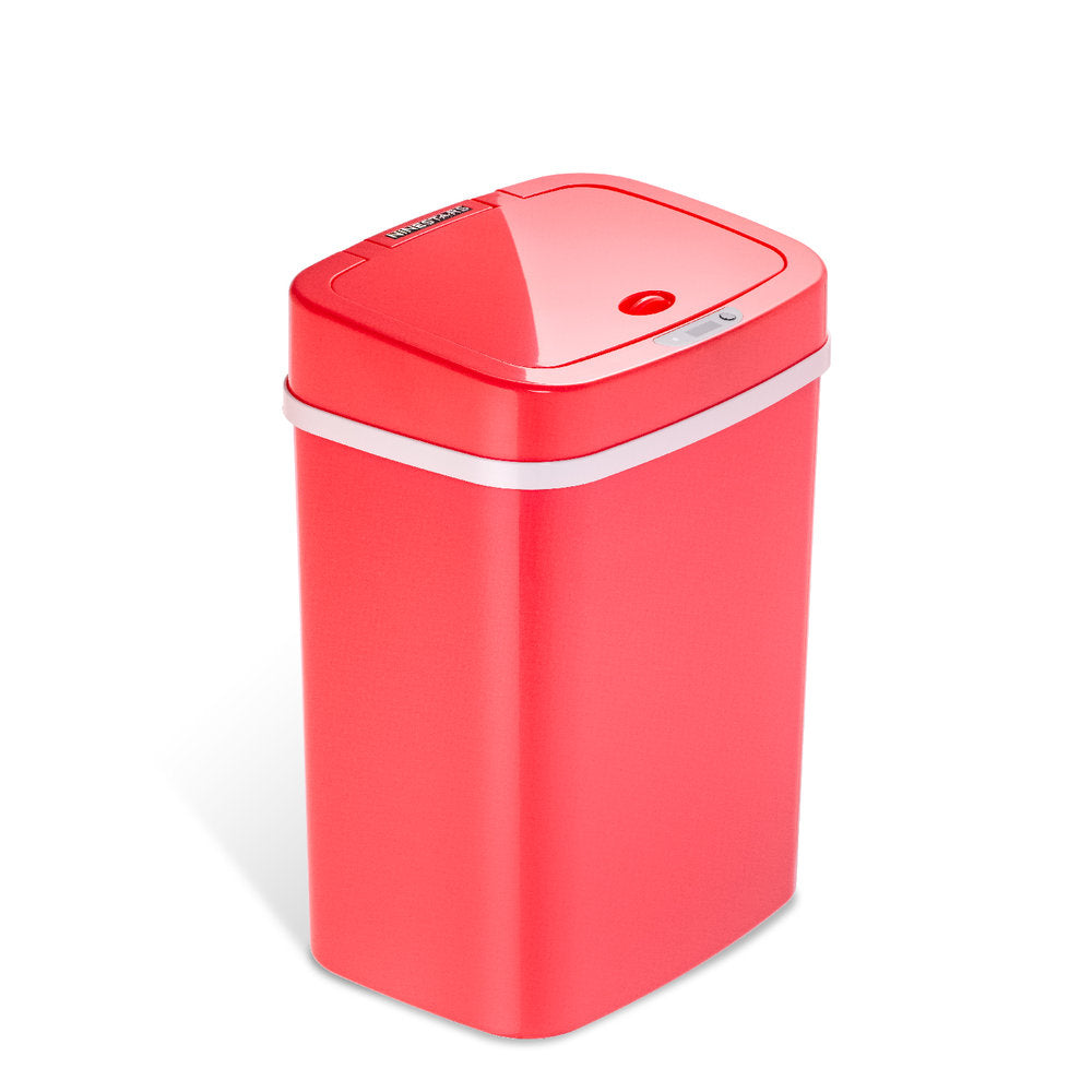 Rectangular Motion Sensor Trash Can 3.2 Gallon, Rose