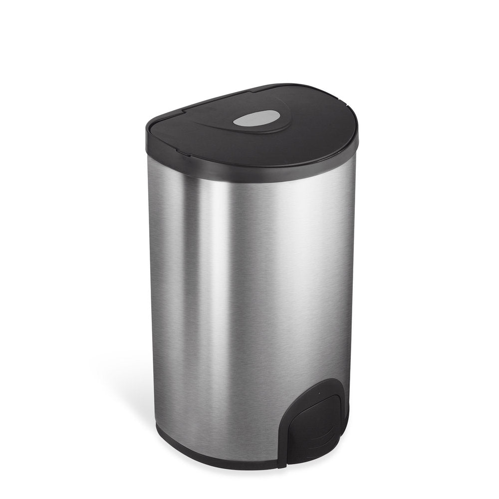 Semi-Round Tap Sensor Trash Can 4.8 Gallon