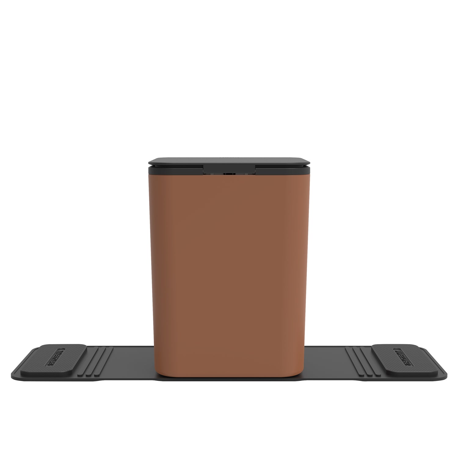 Brown Spill Proof Trash Can. Interior Car Trash Can