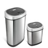 Rectangular Motion Sensor Trash Can 13.2 Gallon & 3.2 Gallon-Kitchen, Living Room