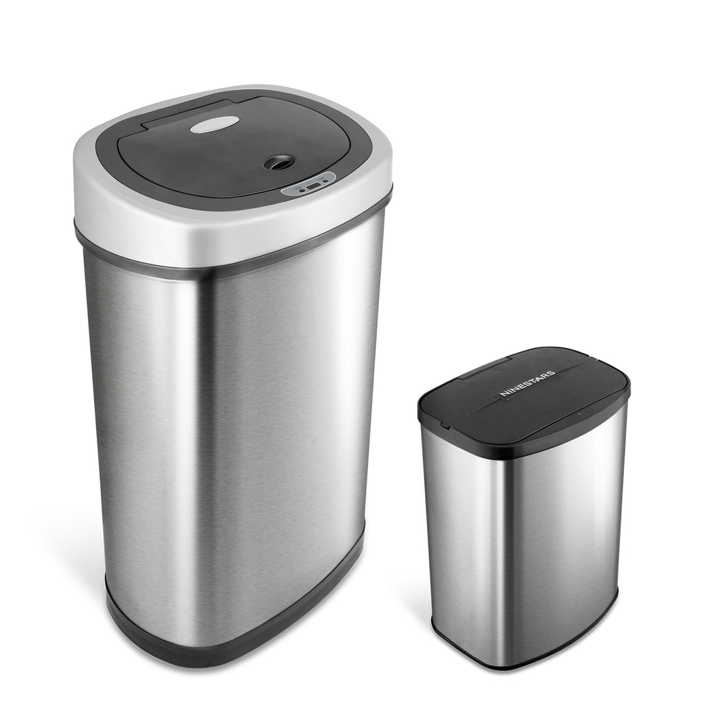 Rectangular Motion Sensor Trash Can 13.2 Gallon & 2.1 Gallon