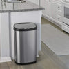 Ninestars Rectangular Motion Sensor Trash Can 13.2 Gallon for Kitchen